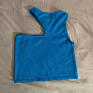 Blue Sleeveless Women's Top
